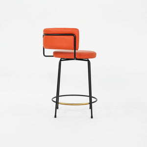 C. 2022 Grazia & Co Diiva Swivel Counter Stool in Orange 2x Available