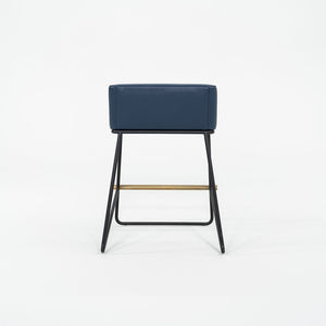 2021 Reza Feiz for Phase Design Kickstand Low Counter Stool in Blue 9x Available