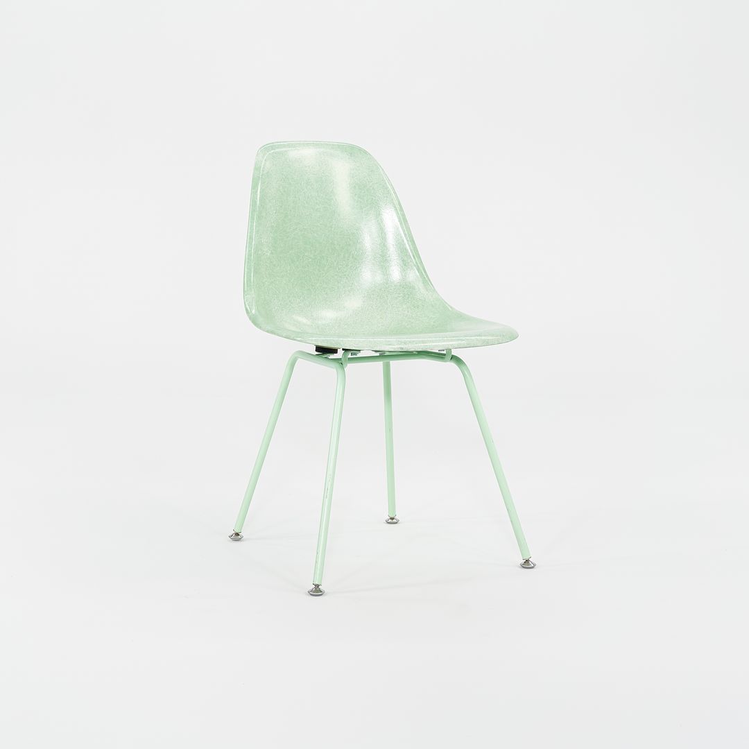 2010s Modernica Eames Fiberglass Side Shell Chairs in Green 1x Available