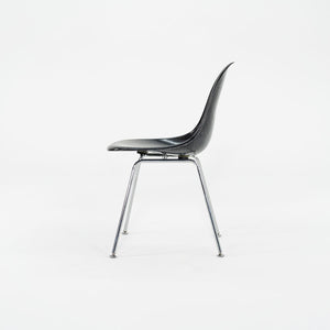 SOLD 2010s Set of Four Modernica Eames Fiberglass Dining Side Shell Chairs in Black