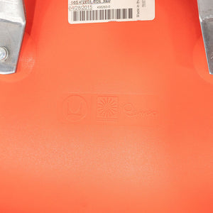 SOLD 2015 Set of Four Herman Miller Stacking Eames Plastic Side Shell Dining Chairs by in Red/Orange