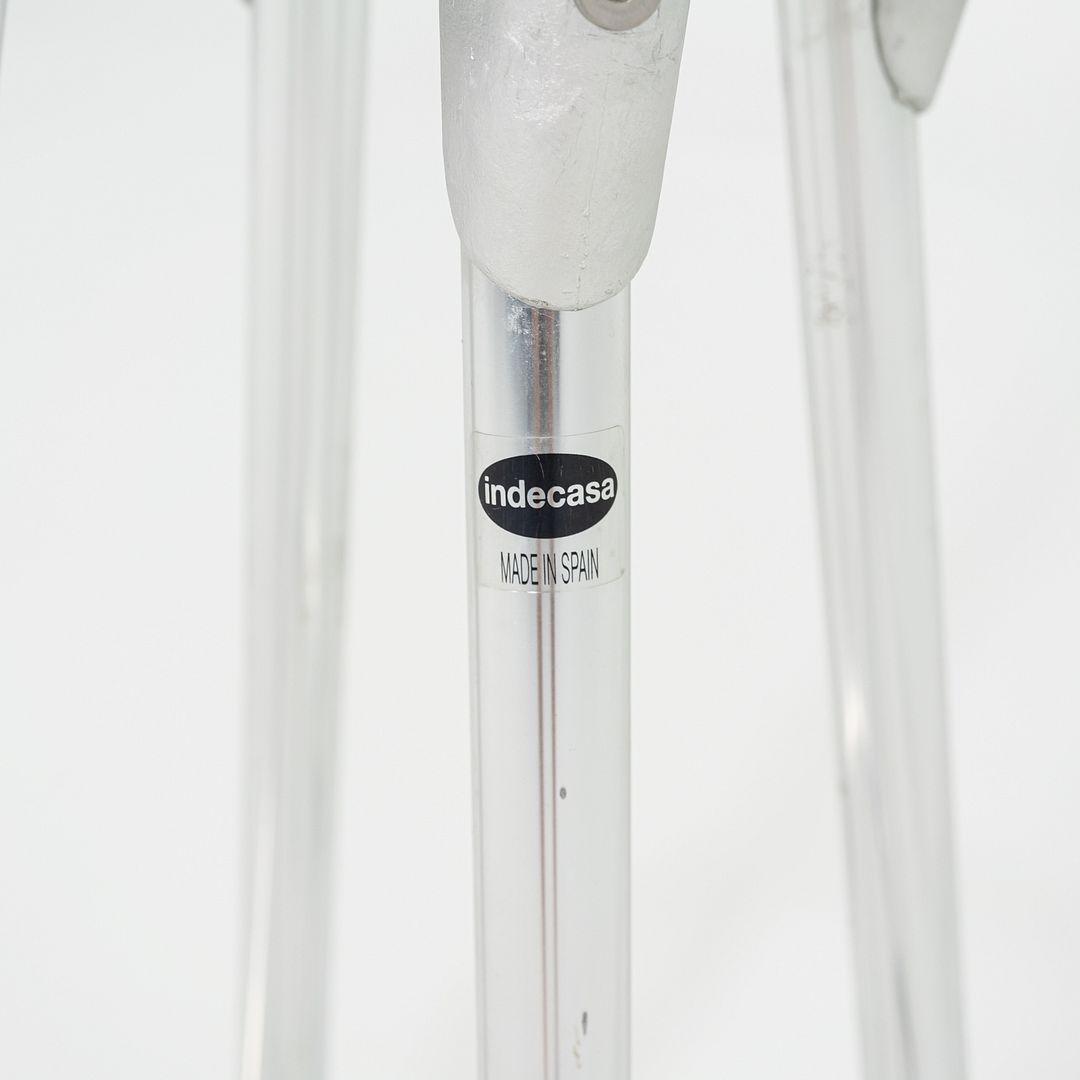 2000s Pair of Indecasa Aluminum Counter Stools for DWR by Joan Casas i Ortinez