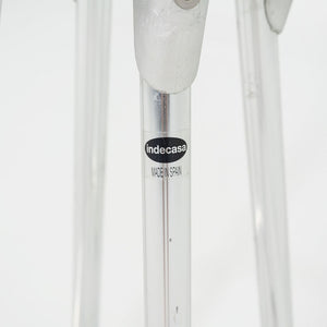 2000s Pair of Indecasa Aluminum Counter Stools for DWR by Joan Casas i Ortinez