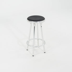 2000s Pair of Indecasa Aluminum Counter Stools for DWR by Joan Casas i Ortinez