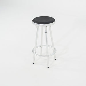 2000s Pair of Indecasa Aluminum Counter Stools for DWR by Joan Casas i Ortinez