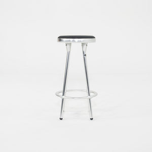 2000s Pair of Indecasa Aluminum Counter Stools for DWR by Joan Casas i Ortinez