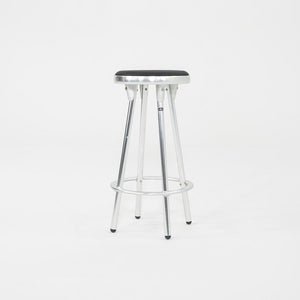 2000s Pair of Indecasa Aluminum Counter Stools for DWR by Joan Casas i Ortinez