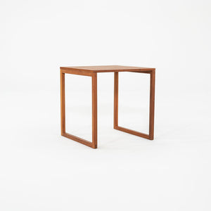 1960s Set of Three Kai Kristiansen for Vildbjerg Mobelfabrik Nesting End / Side Tables in Teak Model 33