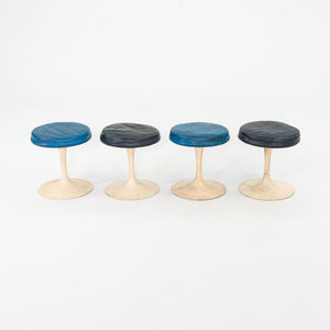 1960s Eero Saarinen for Knoll 152 White Tulip Stools 4x Available