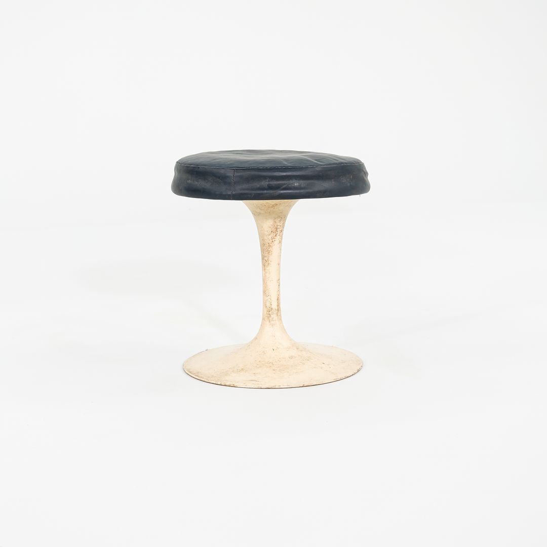 1960s Eero Saarinen for Knoll 152 White Tulip Stools 4x Available