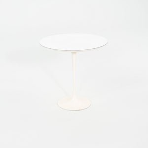 1960s Eero Saarinen for Knoll Tulip Side Table with White Laminate 20 inch Top