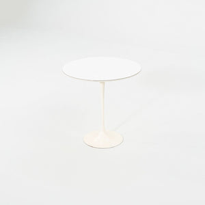 1960s Eero Saarinen for Knoll Tulip Side Table with White Laminate 20 inch Top