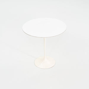 1960s Eero Saarinen for Knoll Tulip Side Table with White Laminate 20 inch Top
