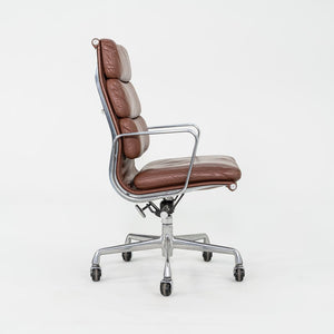 SOLD 1996 Herman Miller Eames Soft Pad Executive Desk Chair in Brown Leather 2x Available