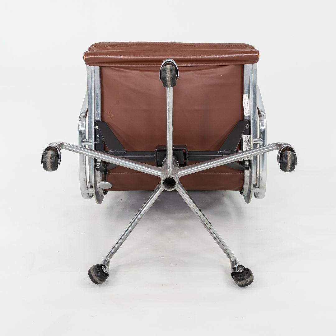 SOLD 1996 Herman Miller Eames Soft Pad Executive Desk Chair in Brown Leather 2x Available