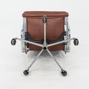 SOLD 1996 Herman Miller Eames Soft Pad Executive Desk Chair in Brown Leather 2x Available