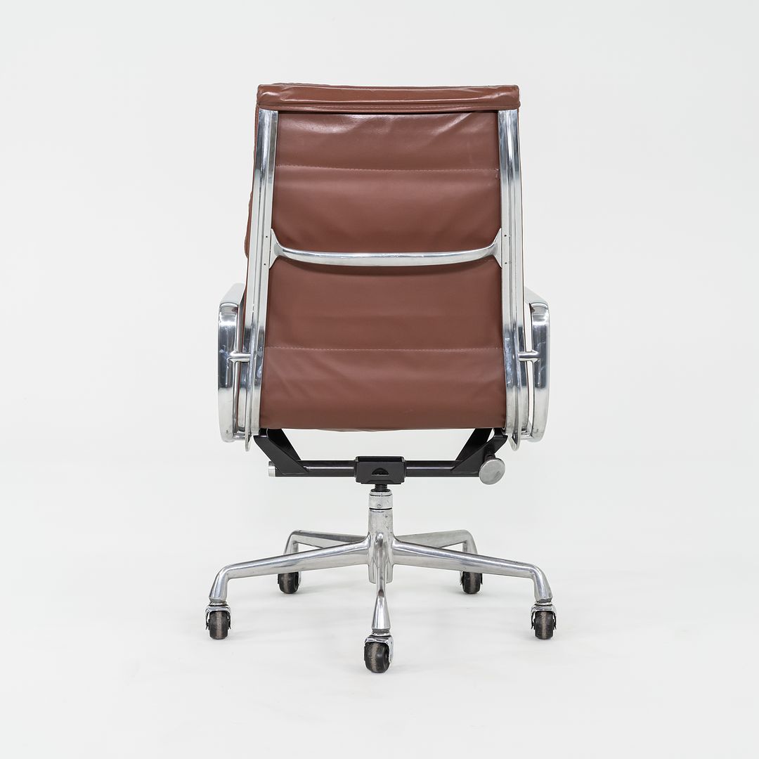 SOLD 1996 Herman Miller Eames Soft Pad Executive Desk Chair in Brown Leather 2x Available