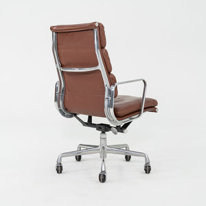 SOLD 1996 Herman Miller Eames Soft Pad Executive Desk Chair in Brown Leather 2x Available