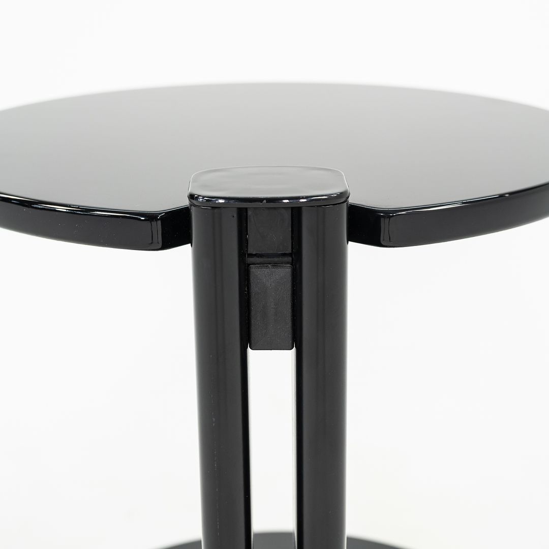 1980s Pace Collection Black Lacquered Occasional End Table on Casters