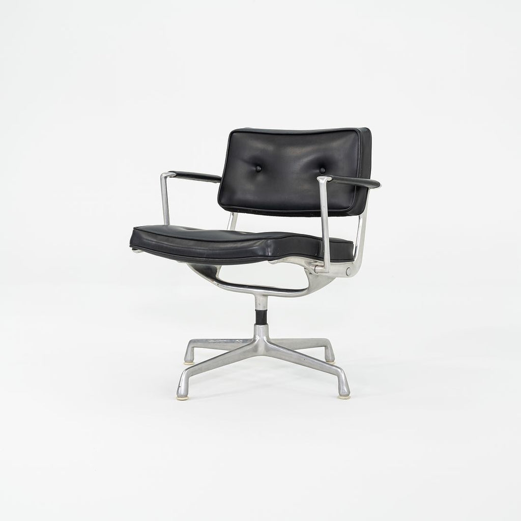 SOLD 1968 Herman Miller Eames ES102 Intermediate Desk Chair in Black Naugahyde