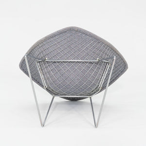 1960s Harry Bertoia for Knoll Small Diamond Chair in Chrome w/ Fabric Upholstery