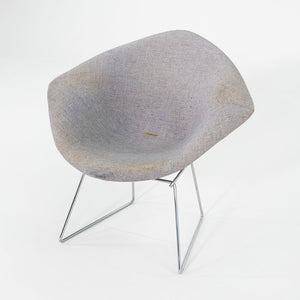 1960s Harry Bertoia for Knoll Small Diamond Chair in Chrome w/ Fabric Upholstery