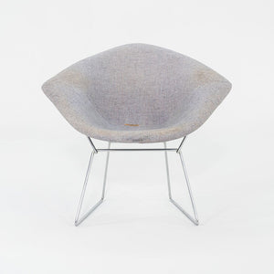 1960s Harry Bertoia for Knoll Small Diamond Chair in Chrome w/ Fabric Upholstery