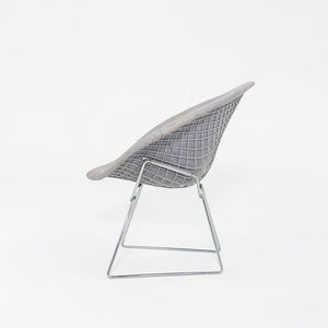 1960s Harry Bertoia for Knoll Small Diamond Chair in Chrome w/ Fabric Upholstery