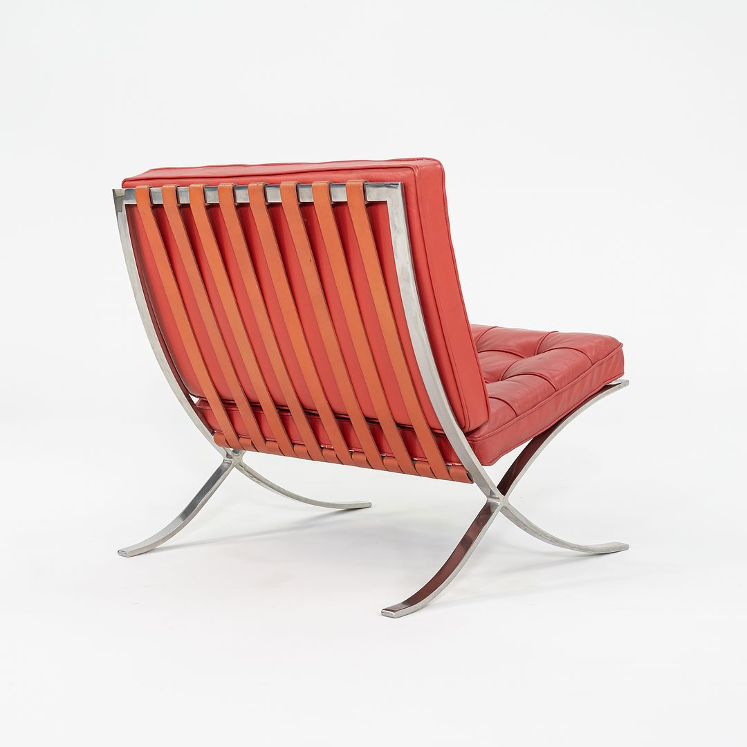 Red barcelona chair best sale