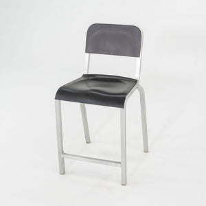 2000s Pair of Emeco for BMW Designworks 1951 Counter Stools Brushed Aluminum