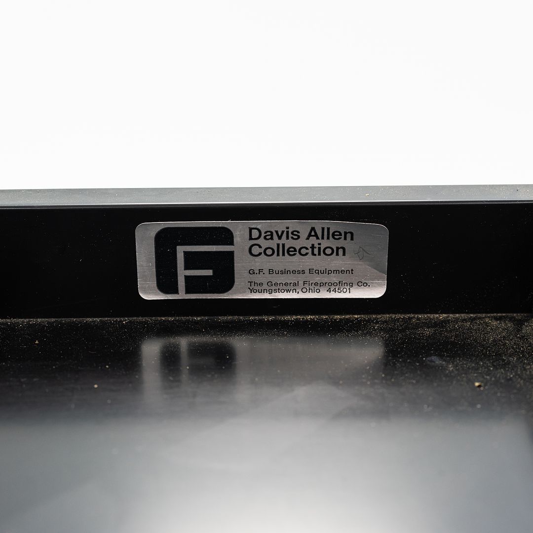 SOLD 1970s Davis Allen of SOM Custom Oak and Chrome Cabinet for General Fireproofing Co.