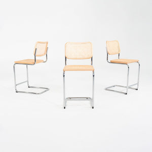 SOLD 2023 Set of Three Cesca Counter Stools by Marcel Breuer for Knoll in Beech