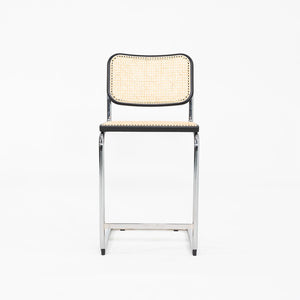 SOLD 2023 Set of Three Cesca Counter Stools by Marcel Breuer for Knoll Black Ebonized Beech
