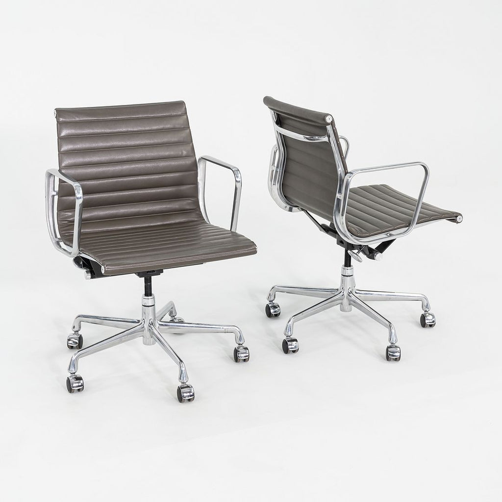 2013 Herman Miller Eames Aluminum Group Desk Chairs in Brown 10x Available