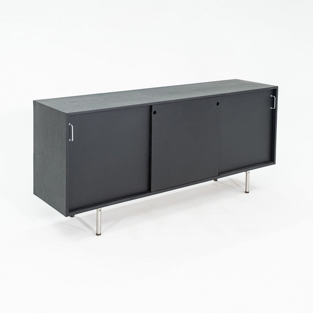 1958 Jens Risom Ebonized Oak Wood Credenza / Cabinet from Seagram Building