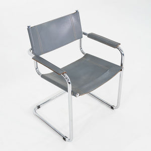 1980s Pair of Mart Stam MG5 Cantilever Armchairs Attributed to Matteo Grassi