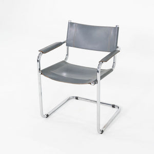 1980s Pair of Mart Stam MG5 Cantilever Armchairs Attributed to Matteo Grassi
