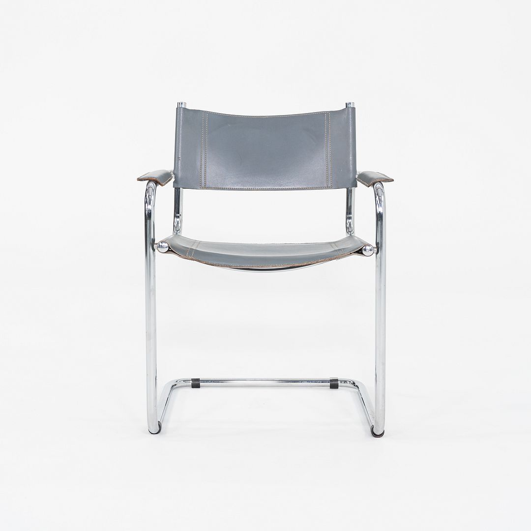 1980s Pair of Mart Stam MG5 Cantilever Armchairs Attributed to Matteo Grassi