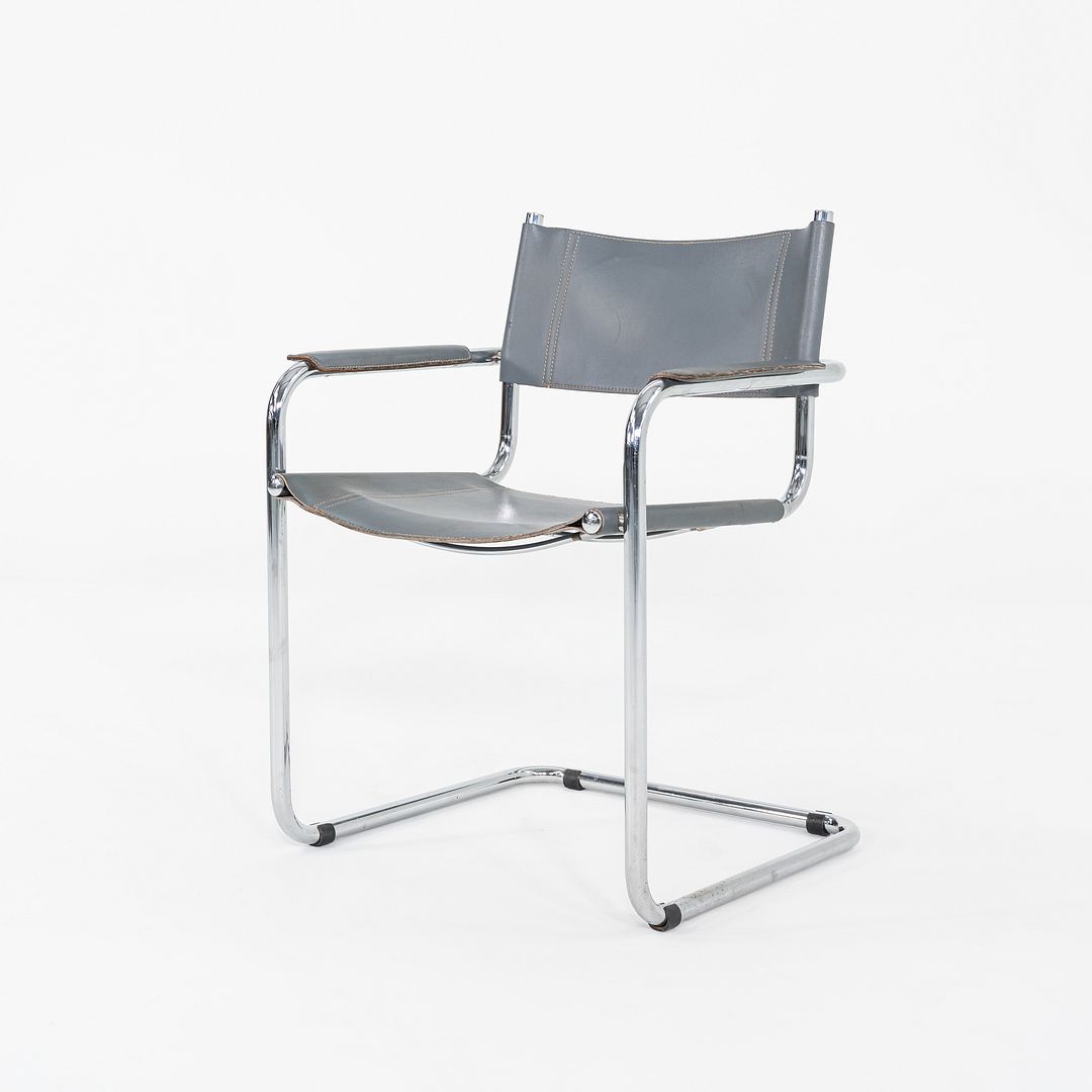 1980s Pair of Mart Stam MG5 Cantilever Armchairs Attributed to Matteo Grassi
