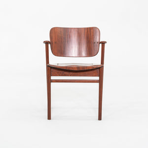 1950s Ilmari Tapiovaara Keravan Puuteollisuus Knoll Domus Chair Teak & Rosewood