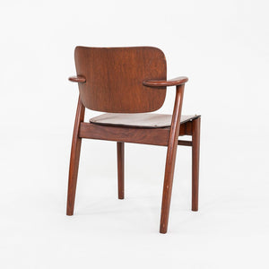 1950s Ilmari Tapiovaara Keravan Puuteollisuus Knoll Domus Chair Teak & Rosewood