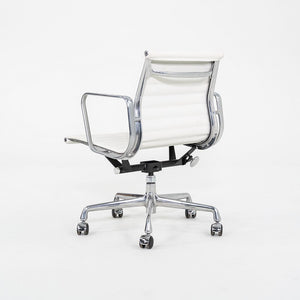 2023 Herman Miller Eames Aluminum Group Management Desk Chair in White Leather
