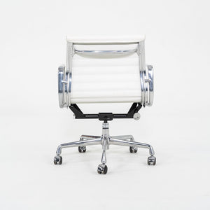 2023 Herman Miller Eames Aluminum Group Management Desk Chair in White Leather