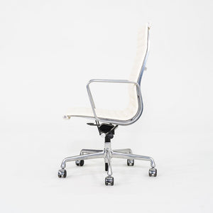 2015 Herman Miller Eames Aluminum Group Executive Desk Chair in White Leather