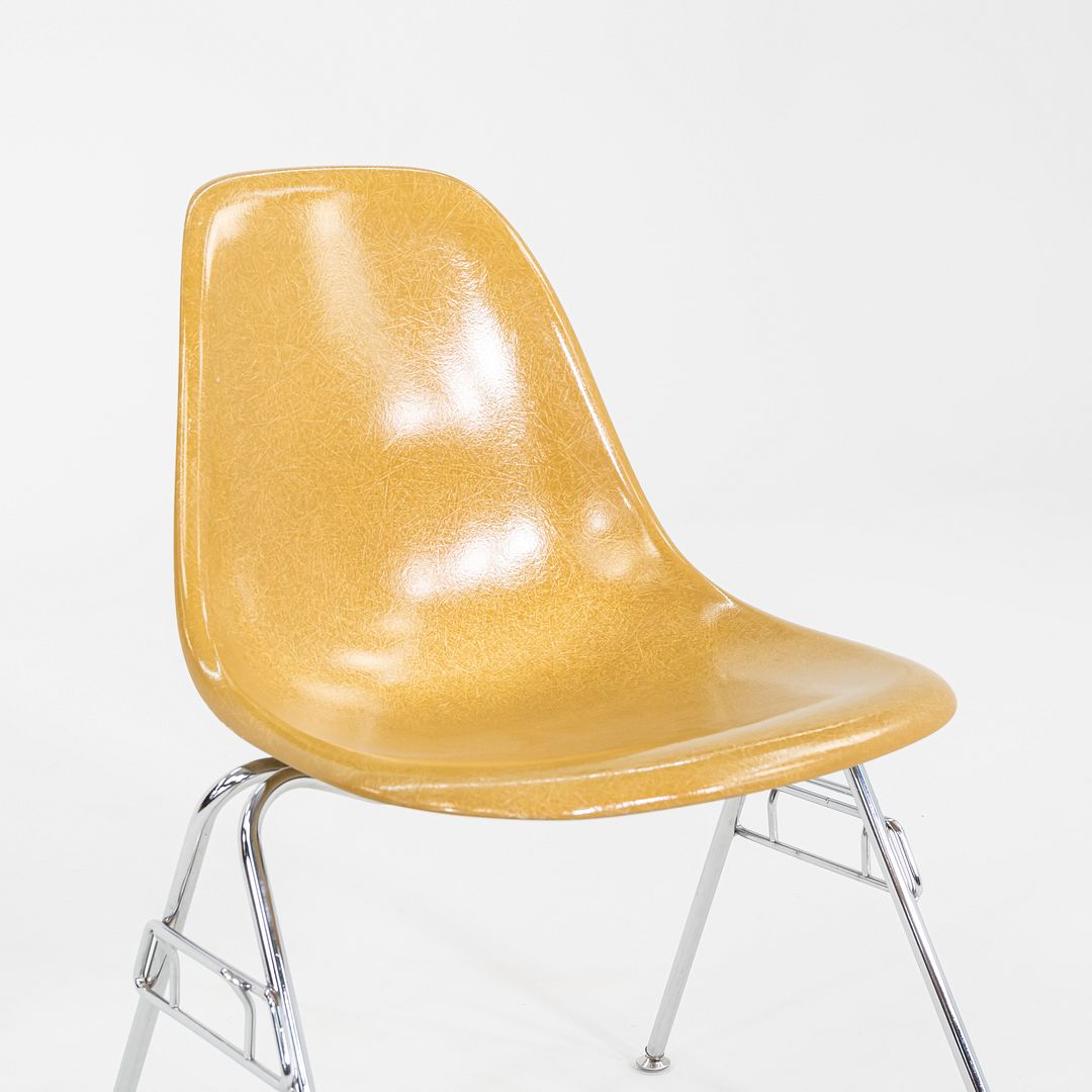 C. 2018 Eames Modernica Stacking Side / Dining Chair Yellow Fiberglass 7x Avail