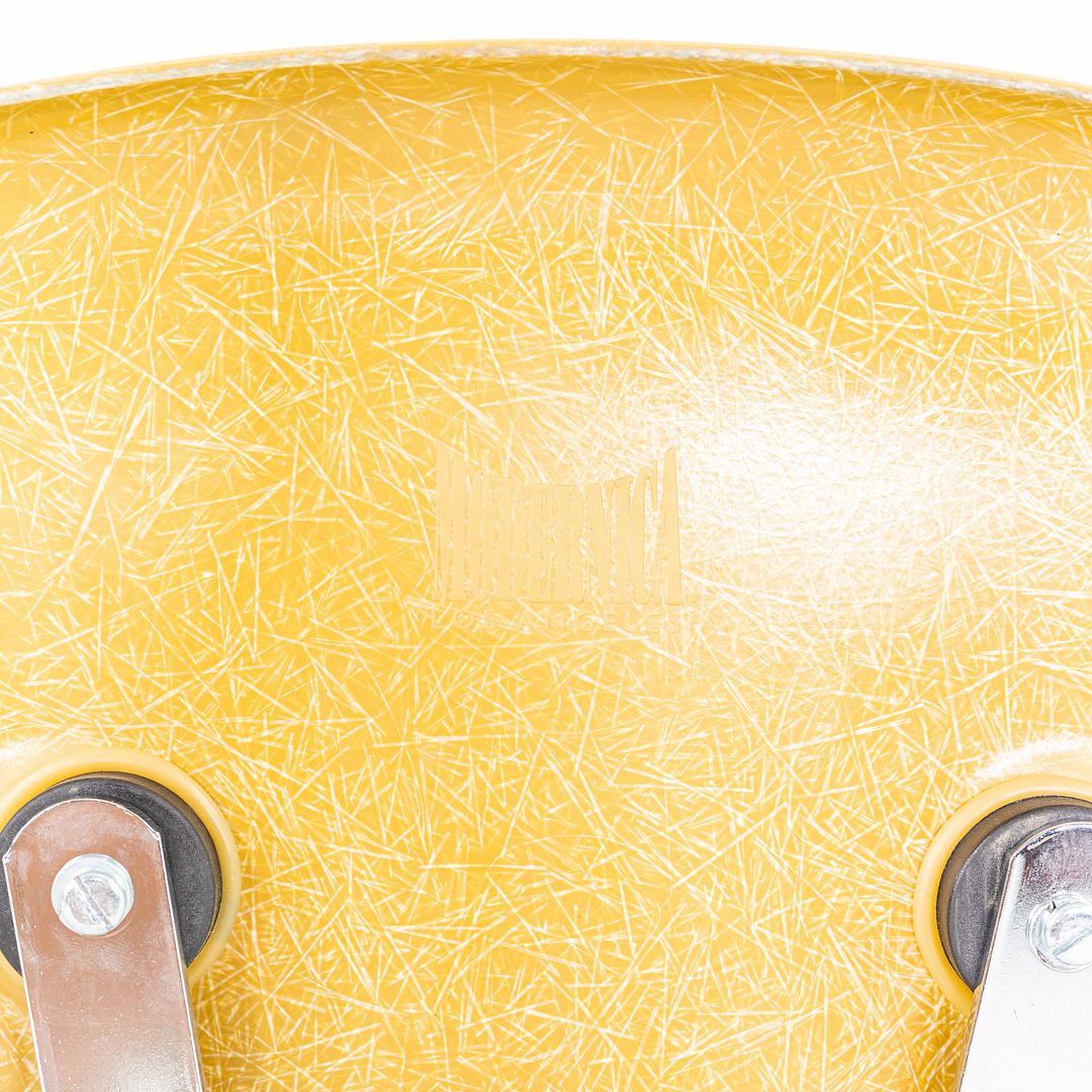 C. 2018 Eames Modernica Stacking Side / Dining Chair Yellow Fiberglass 7x Avail