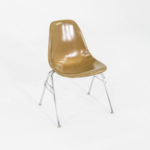 C. 2018 Set of Three Eames Modernica Stacking Side / Dining Chairs Dark Yellow