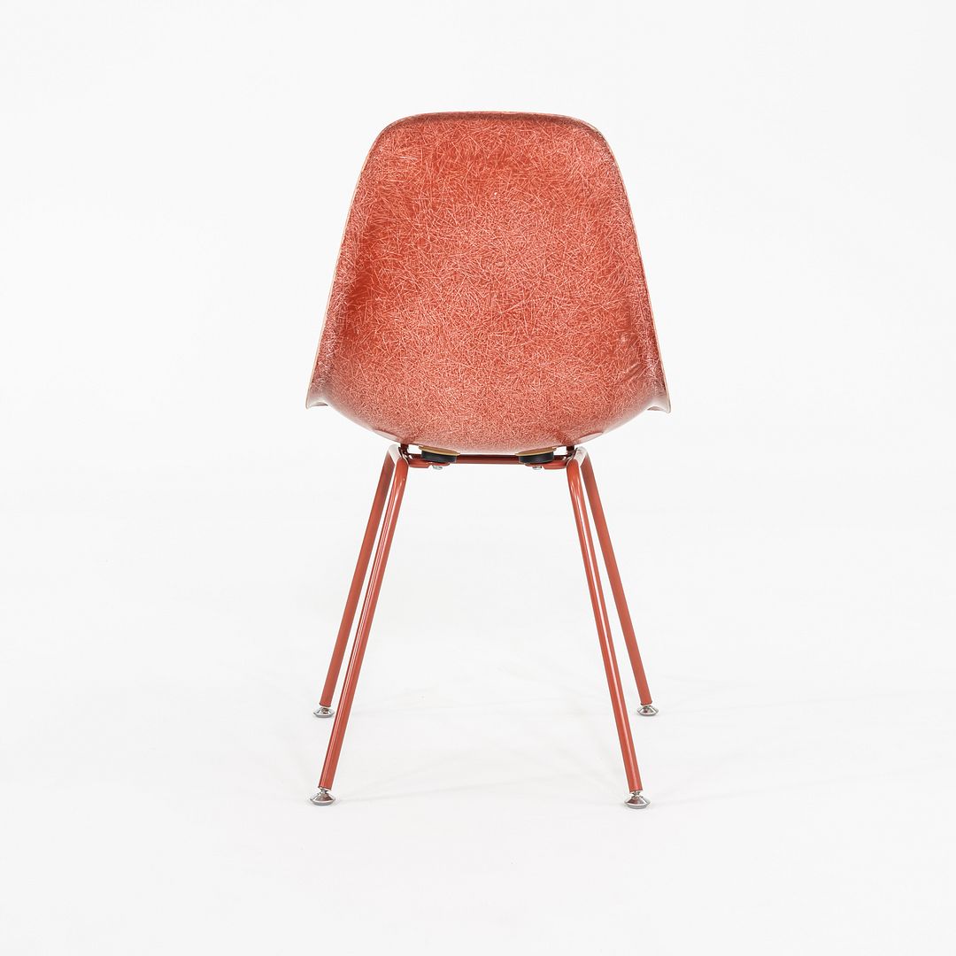 C. 2018 Set of Three Eames Modernica Side / Dining Chairs in Red Fiberglass