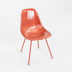C. 2018 Set of Three Eames Modernica Side / Dining Chairs in Red Fiberglass