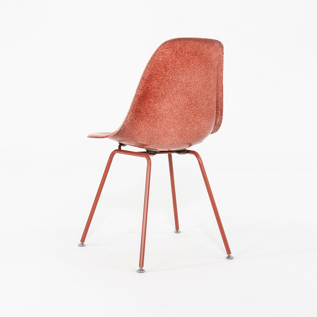 C. 2018 Set of Three Eames Modernica Side / Dining Chairs in Red Fiberglass
